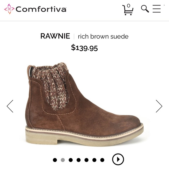 Comfortiva Rawnie rich brown suede boots, size 7.5, like new - Picture 2 of 11